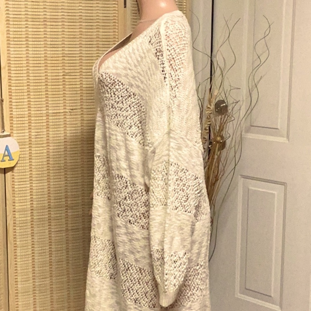 TORRID OPEN STITCH CARDIGAN OPEN FRONT SWEATER. PRISTINE, 5X. NWT - Picture 11 of 14